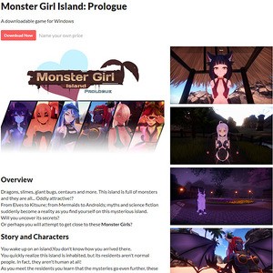 Monster Girl Island Logo