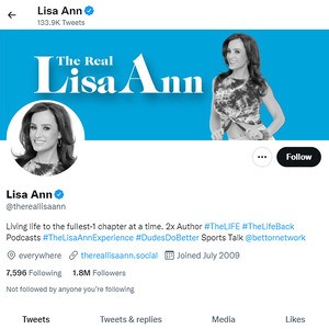 Lisa Ann Twitter Logo