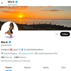 Mia Khalifa Twitter 文章缩略图