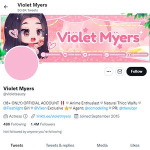 Violet Myers Twitter Logo