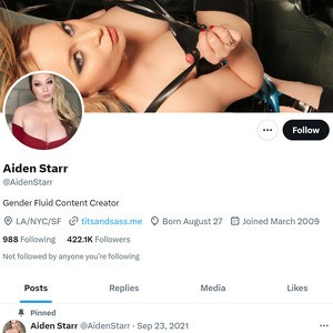 Aiden Starr Twitter Logo