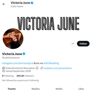 Victoria June Twitter Logo