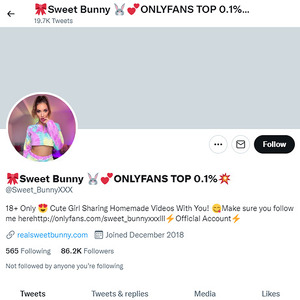 Sweet Bunny Twitter Logo